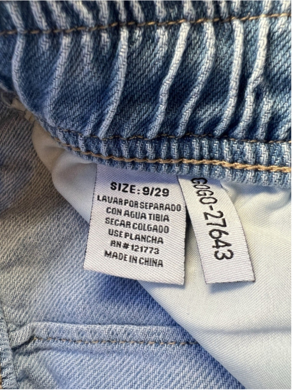 Flying Angel Women's Blue Light Wash Wide Leg High Rise Jeans Size 9/29 - Picture 15 of 16